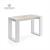TAVOLO LIVING CON FORO NOCE BIANCO V22