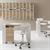 TAVOLO LIVING CON FORO ROVERE NATURALE V52