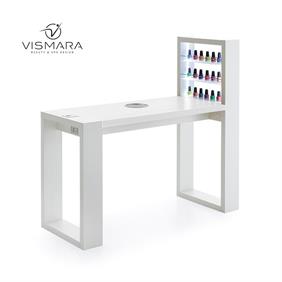 TAVOLO LIVING LED CON FORO BIANCO OPACO V00