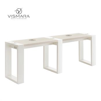 TAVOLO LIVING DOPPIO NOCE BIANCO V22
