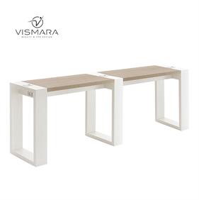 TAVOLO LIVING DOPPIO ROVERE NATURALE V52