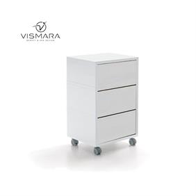 LIVING BEAUTY CART MATT WHITE V00