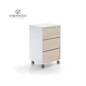 LIVING BEAUTY CART WHITE WALNUT V22