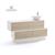 MOBILE SWING CON LAVABO NOCE BIANCO V22