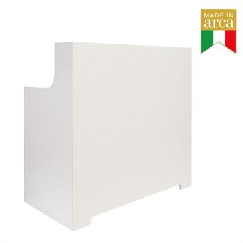 THEA RECEPTION BRUSHED WHITE FRONT PANEL WITH DRAWER