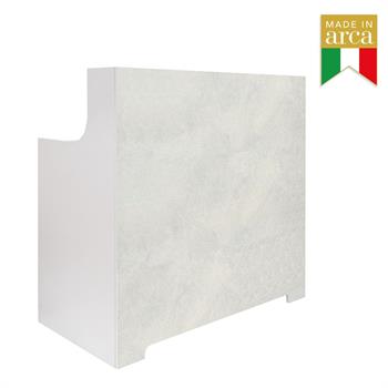 THEA RECEPTION GREY CONCRETE FRONT PANEL