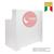 THEA RECEPTION DESK WITH PLEXIGLASS FRONT PANEL