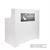 THEA RECEPTION DESK WITH PLEXIGLASS FRONT PANEL