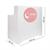 THEA RECEPTION DESK WITH PLEXIGLASS FRONT PANEL