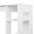 KIRA MANICURE TABLE WITH HOLE WHITE