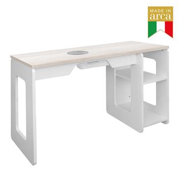 KIRA MANICURE TABLE WITH HOLE WHITE LARCH