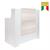 THEA RECEPTION DESK WITH WHITE LARCH FINISH FRONT PANEL