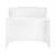 THEA RECEPTION DESK WITH WHITE LARCH FINISH FRONT PANEL