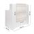 RECEPTION THEA FRONTALE FINITURA LARICE BIANCO CON CASSETTO