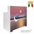 THEA RECEPTION DESK WITH CUSTOMIZED PRINT FRONT PANEL WITH DRAWER