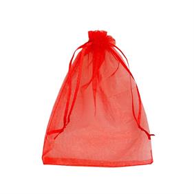 SACCHETTO IN ORGANZA ROSSO 1 3X18 CM